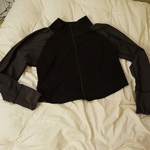 Cropped yoga jacket